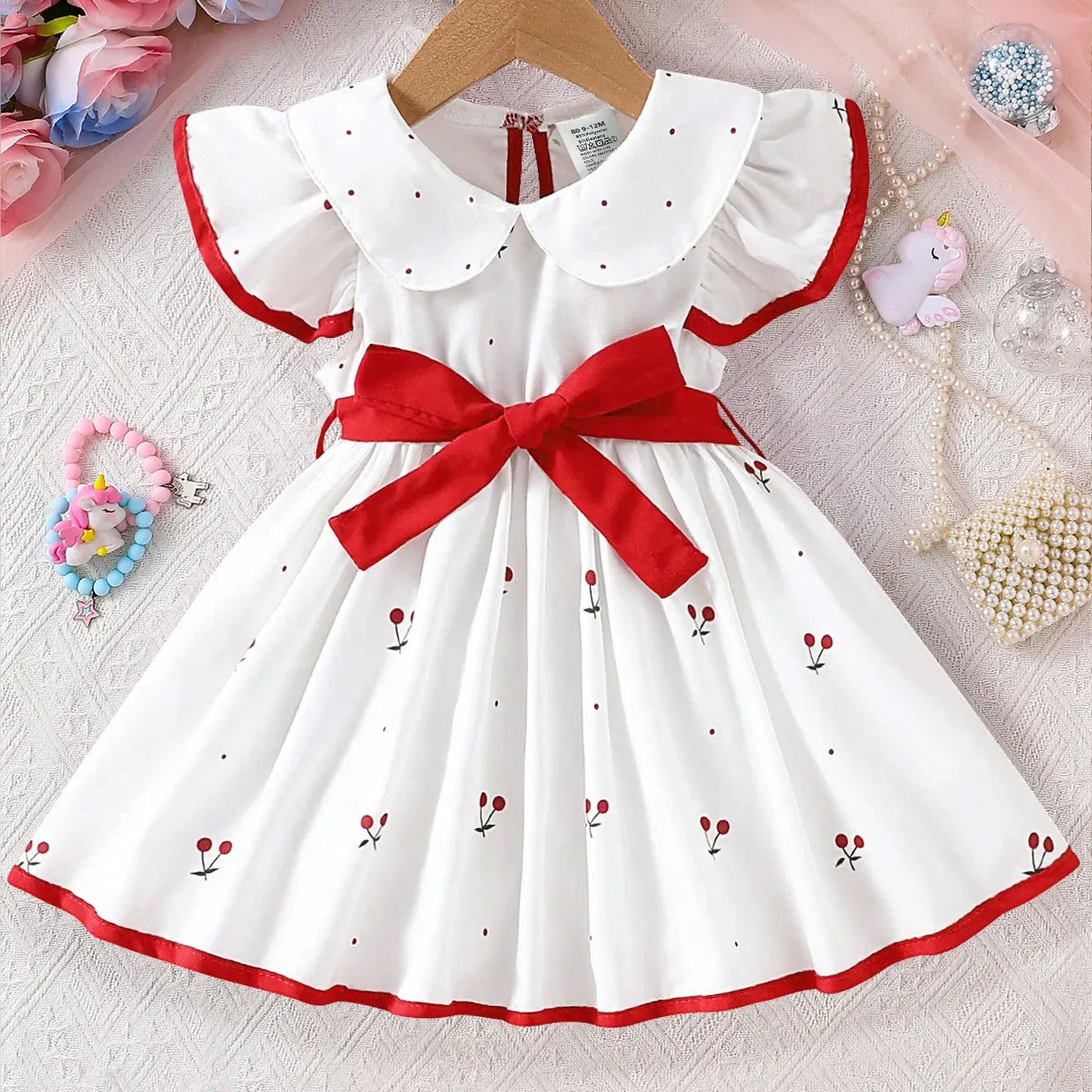 Girls Floral Print Dress
