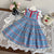 Girls Gingham Cherry Dress