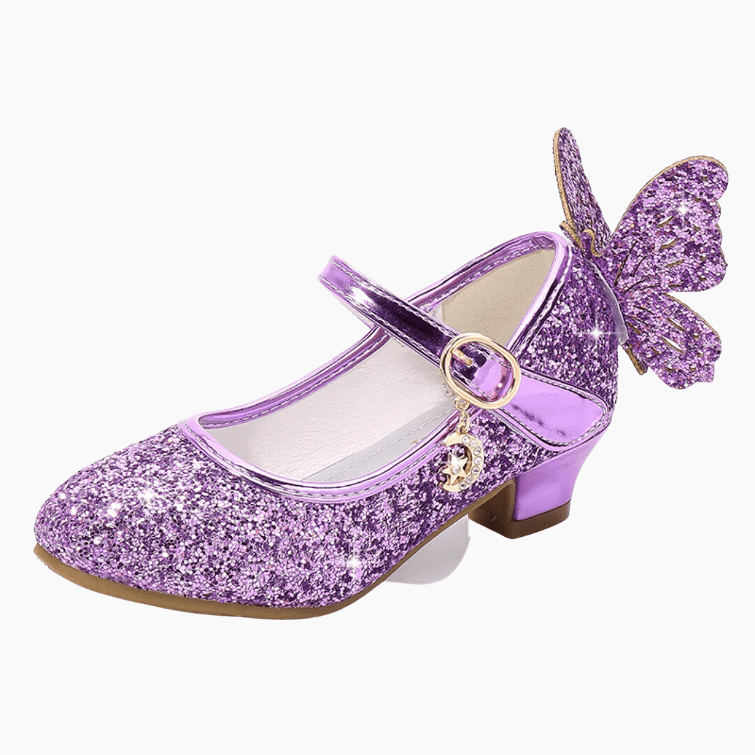 0 Girls Glitter Butterfly Shoes