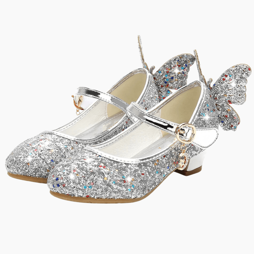 0 Girls Glitter Butterfly Shoes