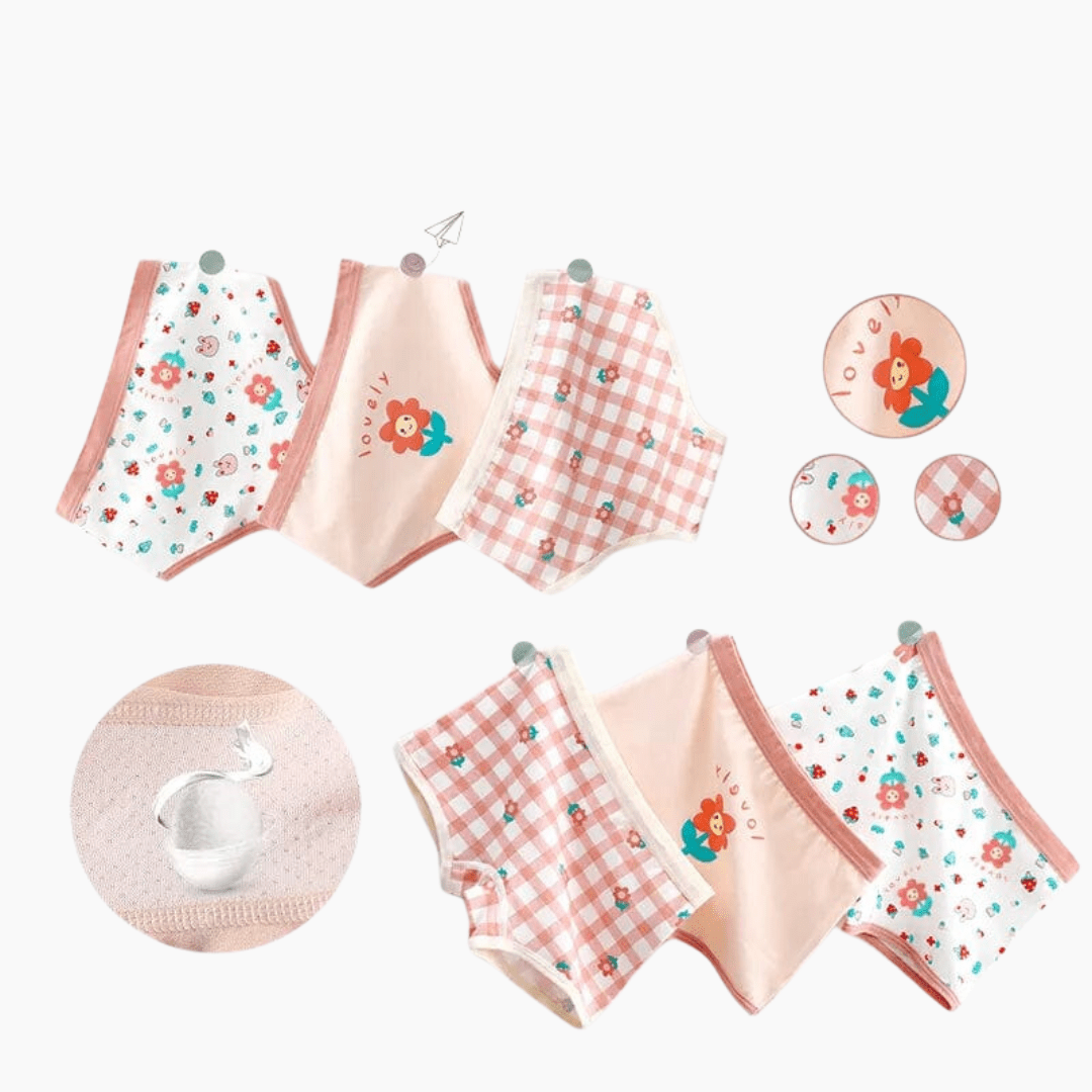 Girl's Clothing Girls Kawaii Underwear 3 Pack