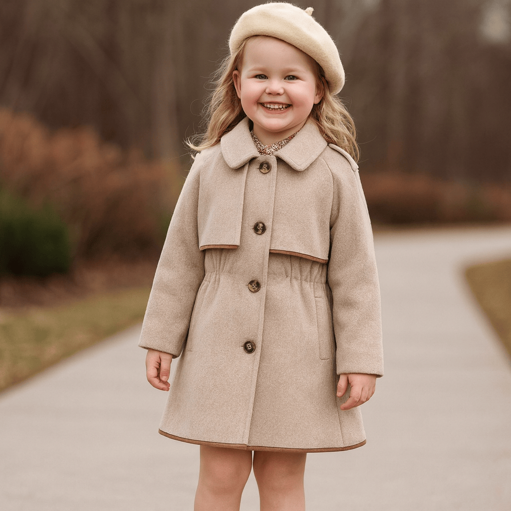 Girl's Clothing Girls Long Trench Coat