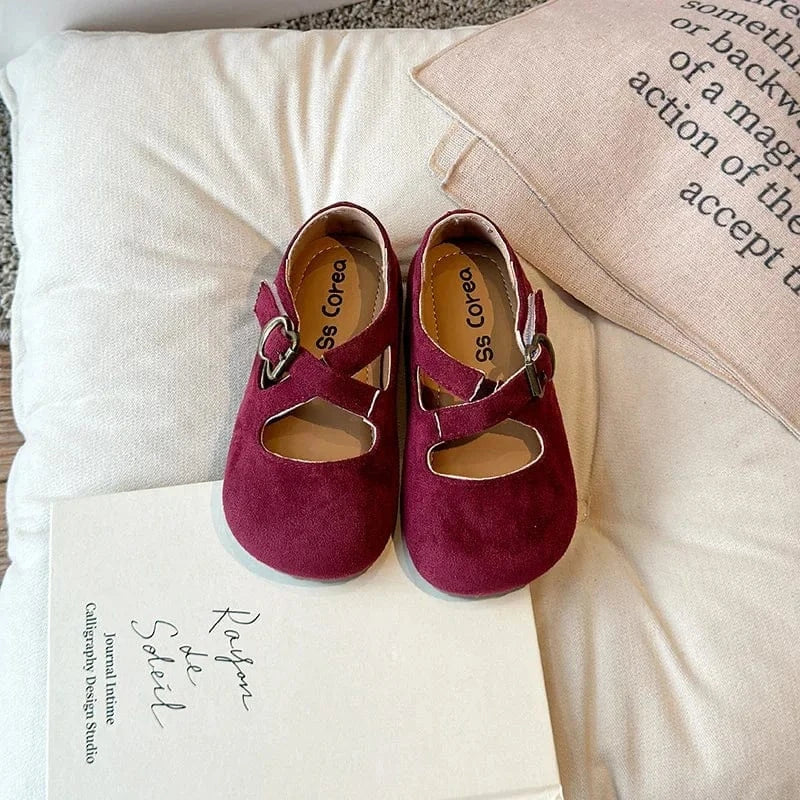 Red / 25 Girls Mary Jane Flats