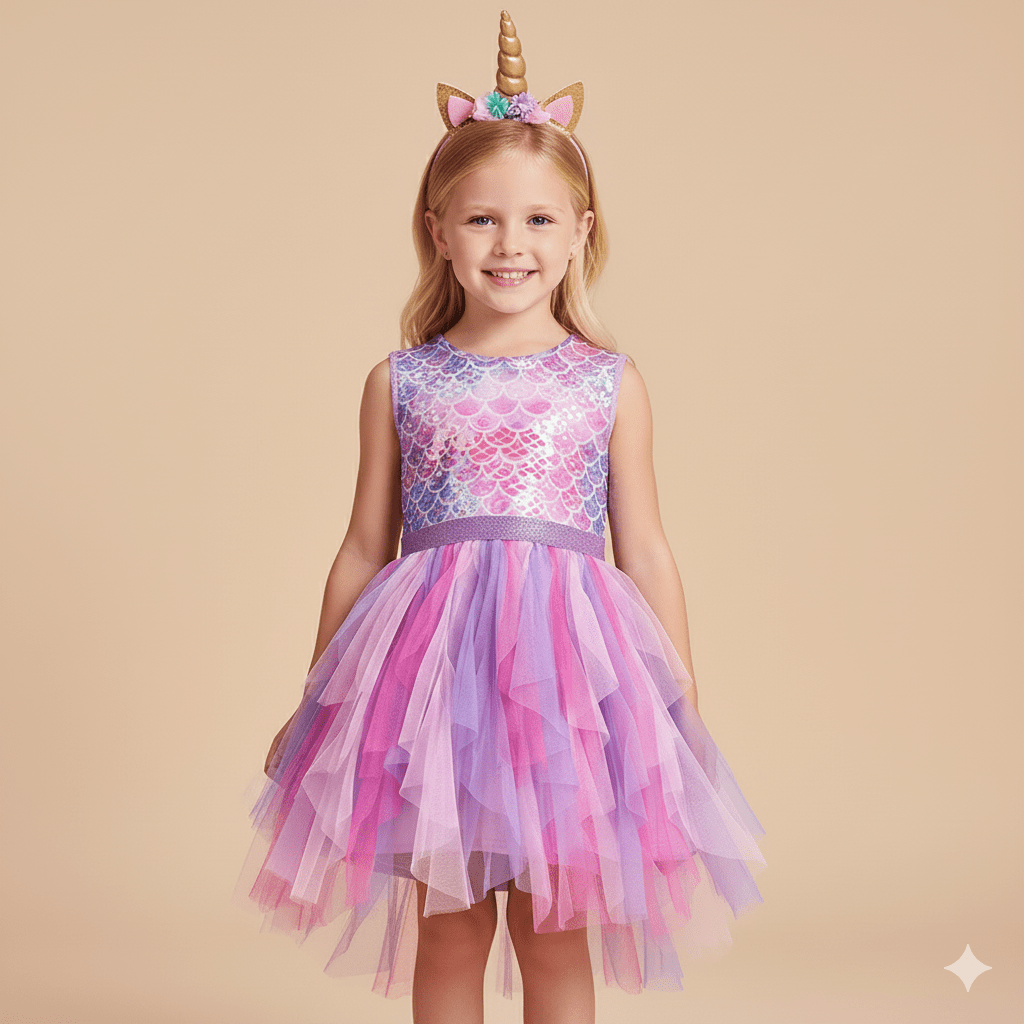 Girls Mermaid Tutu Dress