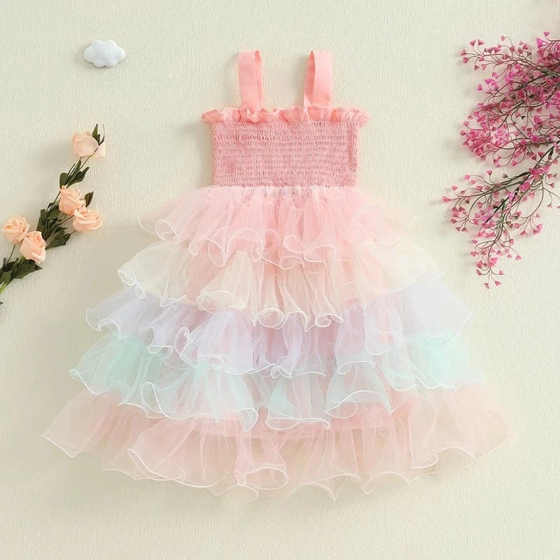 12-18M Girls Rainbow Tutu Dress