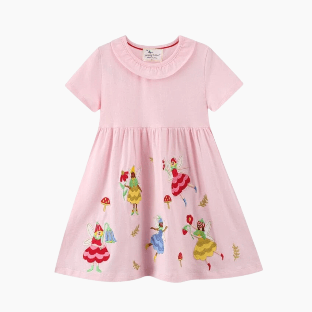 Girl&#39;s Clothing Girls Short Sleeve Flare Dress