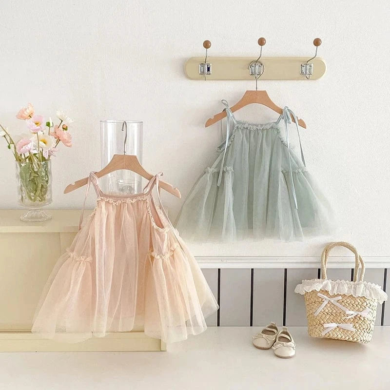 Girls Straps Princess Dress