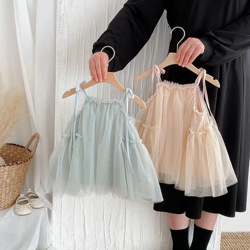 Girls Straps Princess Dress