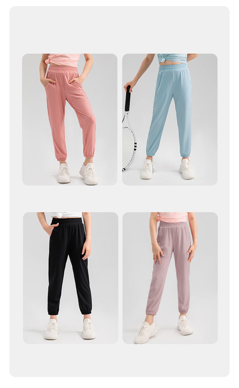 Girls Summer Quick-Dry Jogger Pants