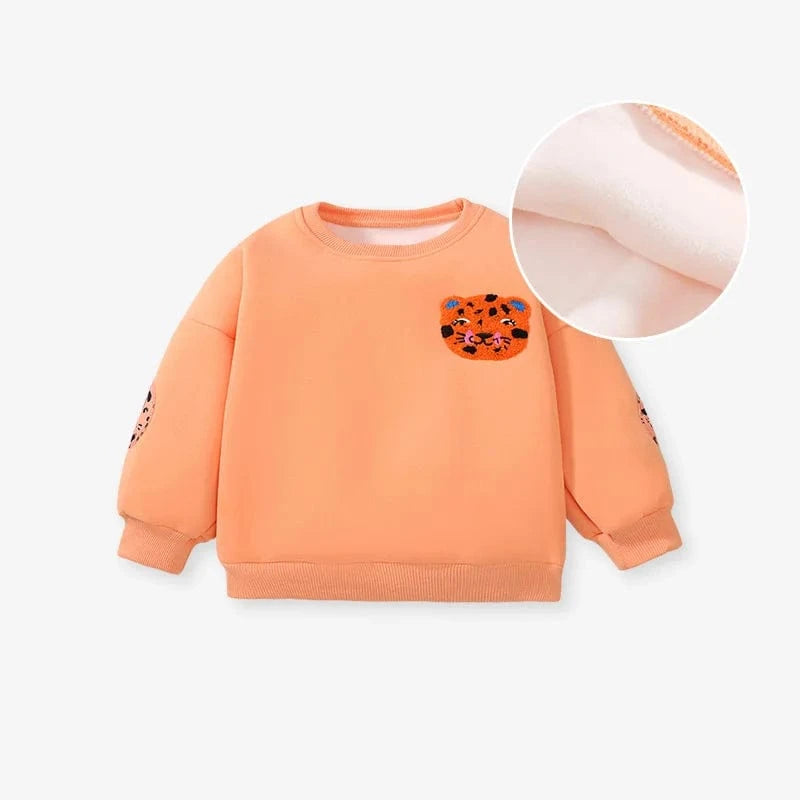 T22058 Fleece / 2T Girls Sweatshirts With Fleece