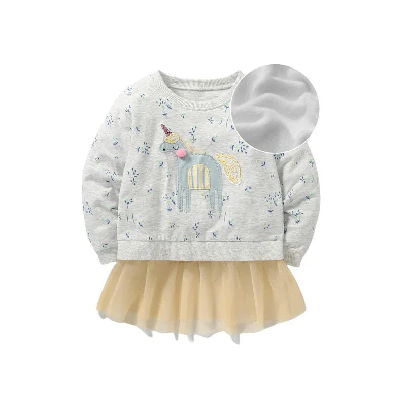 T1051 Fleece / 2T Girls Sweatshirts With Fleece