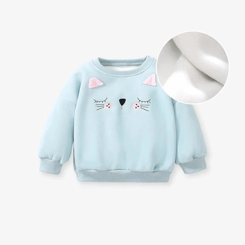 T22014 Fleece / 2T Girls Sweatshirts With Fleece