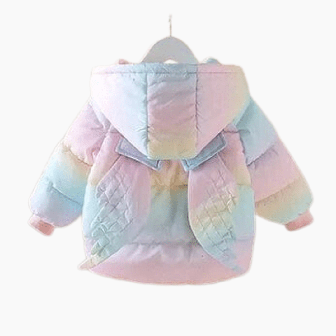 Girls Unicorn Print Tie Dye Fleece Lined Bomber Jacket Coat - Temu