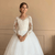 Girls White Lace Communion Dress