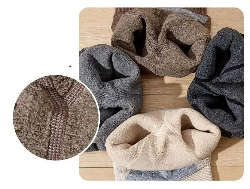 Girls’ Winter Warm Stripe Leggings