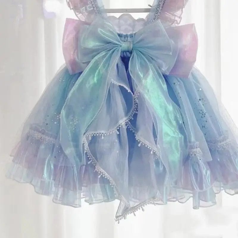 Gradient Bow Princess Dress