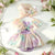 Gradient Pleated Skirt with Matching Headband