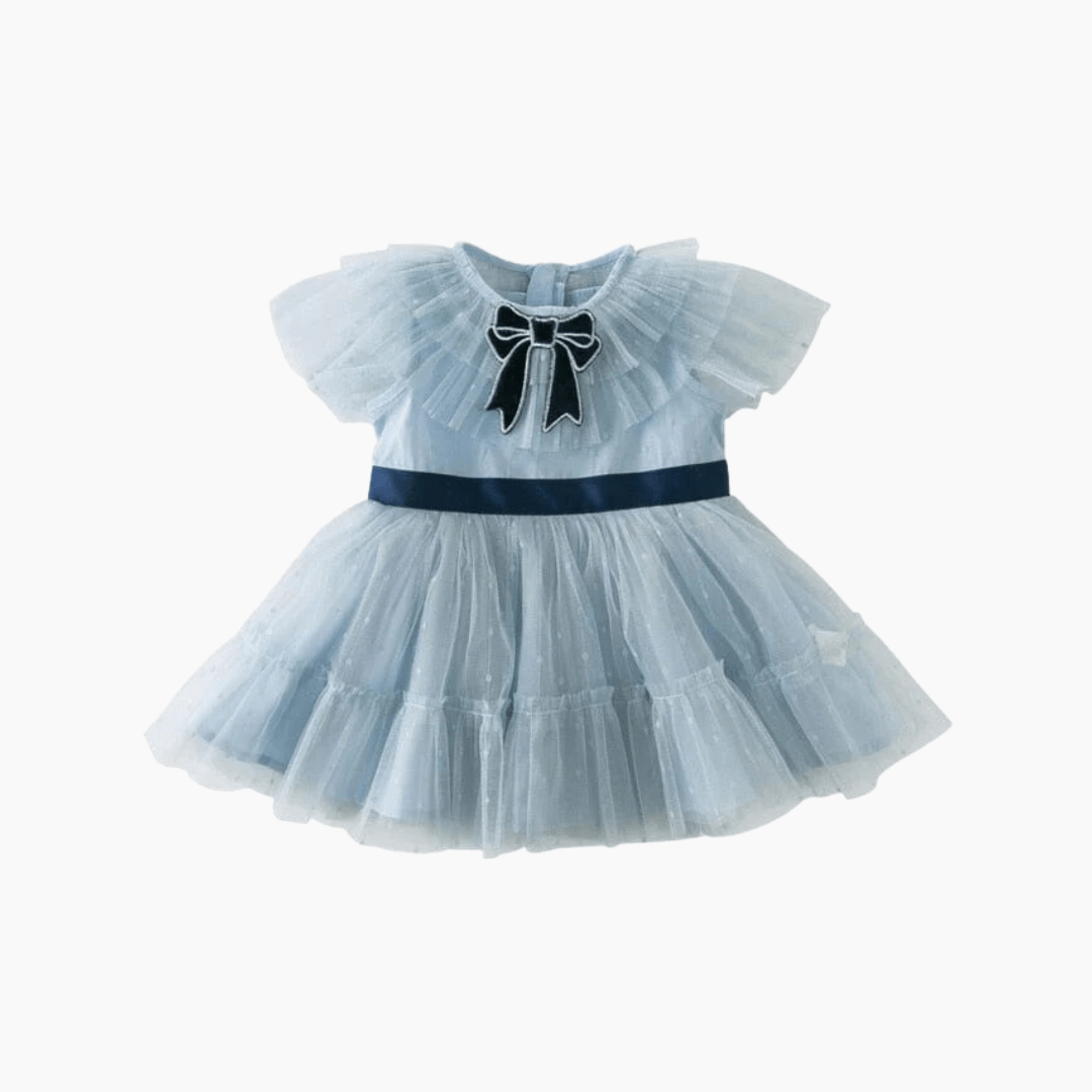 Gray Blue / 12M Gray Blue Girl Tulle Dress