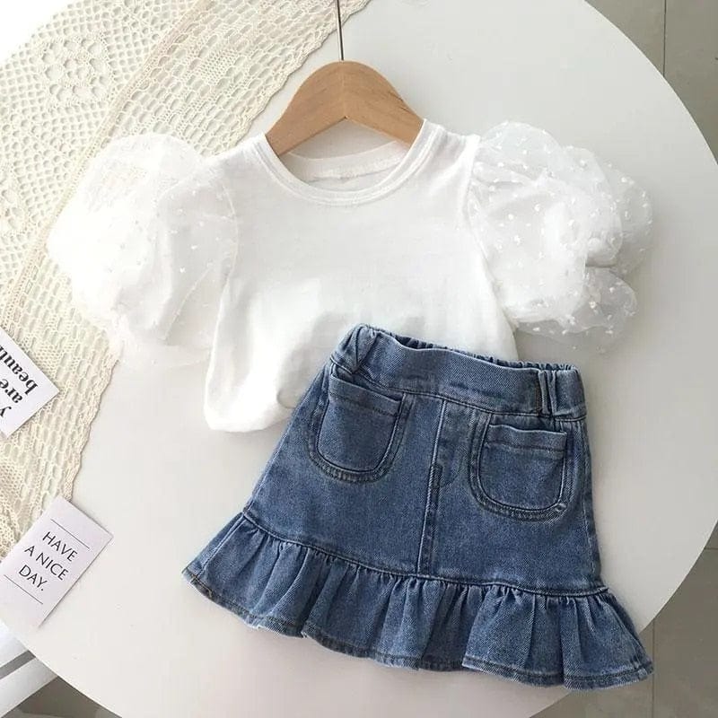 Half-length Denim Skirt