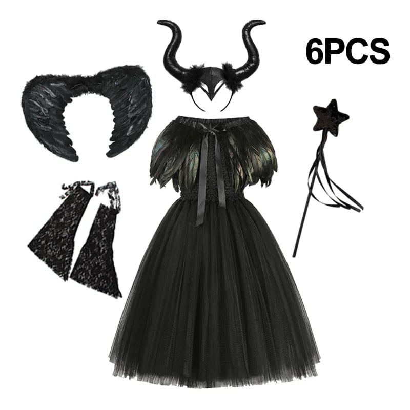 Maleficent Set5 / 4-5T Halloween Maleficent Costume