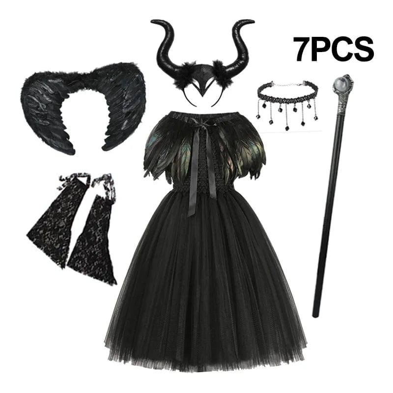 Maleficent Set6 / 2-3T Halloween Maleficent Costume