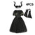 Maleficent Set2 / 10-12T Halloween Maleficent Costume