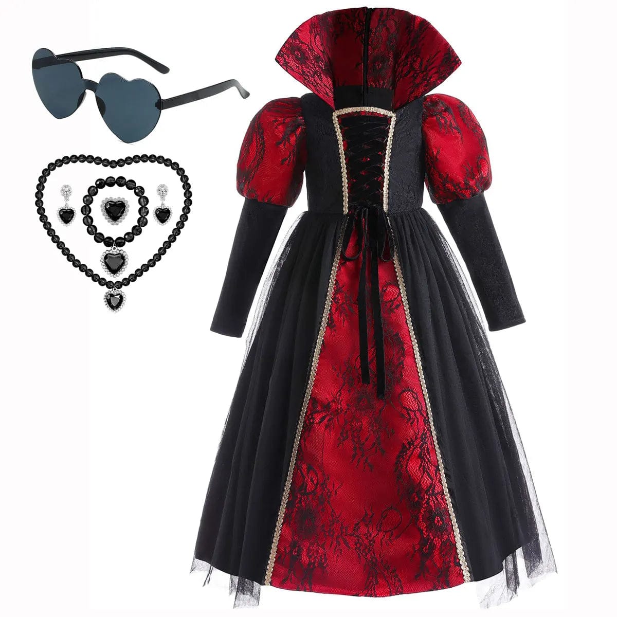 Vampire Suit 02 / 4-5T Halloween Vampire Gothic Long Dress