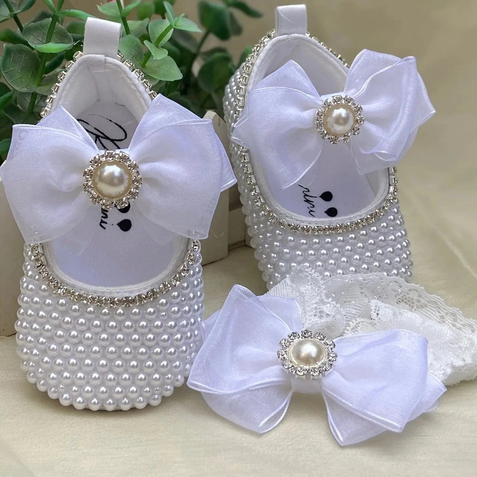 Handmade Baby Girl Christening Shoes