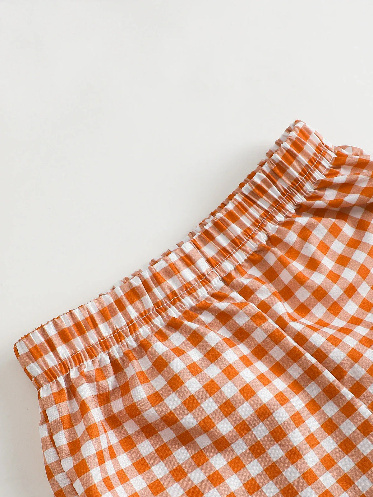Helicopter Appliqué T-Shirt & Gingham Shorts Set