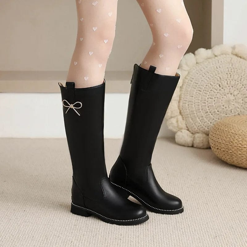 Kids knee high boots online