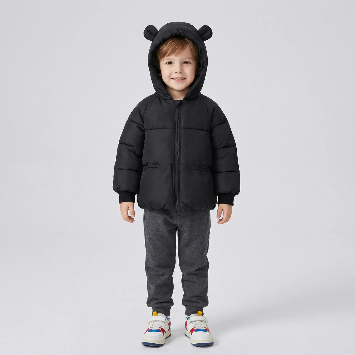 Hooded Puffer Cotton Coat for Kids
