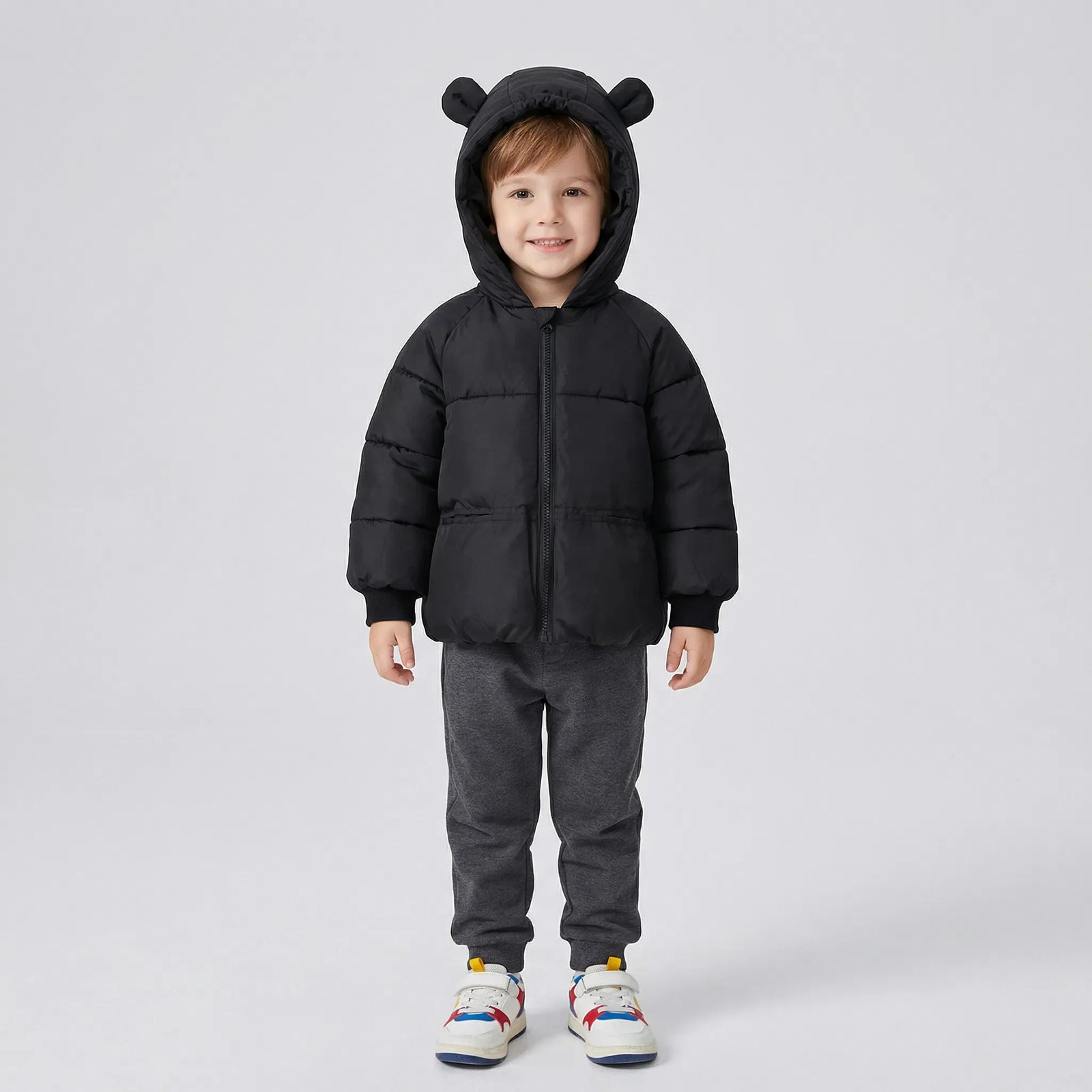Hooded Puffer Cotton Coat for Kids