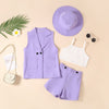 Lavender / 90(1T-2T) Hot Pin Outfits For Spring And Summer