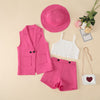 rose pink / 90(1T-2T) Hot Pin Outfits For Spring And Summer