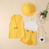 yellow / 90(1T-2T) Hot Pin Outfits For Spring And Summer