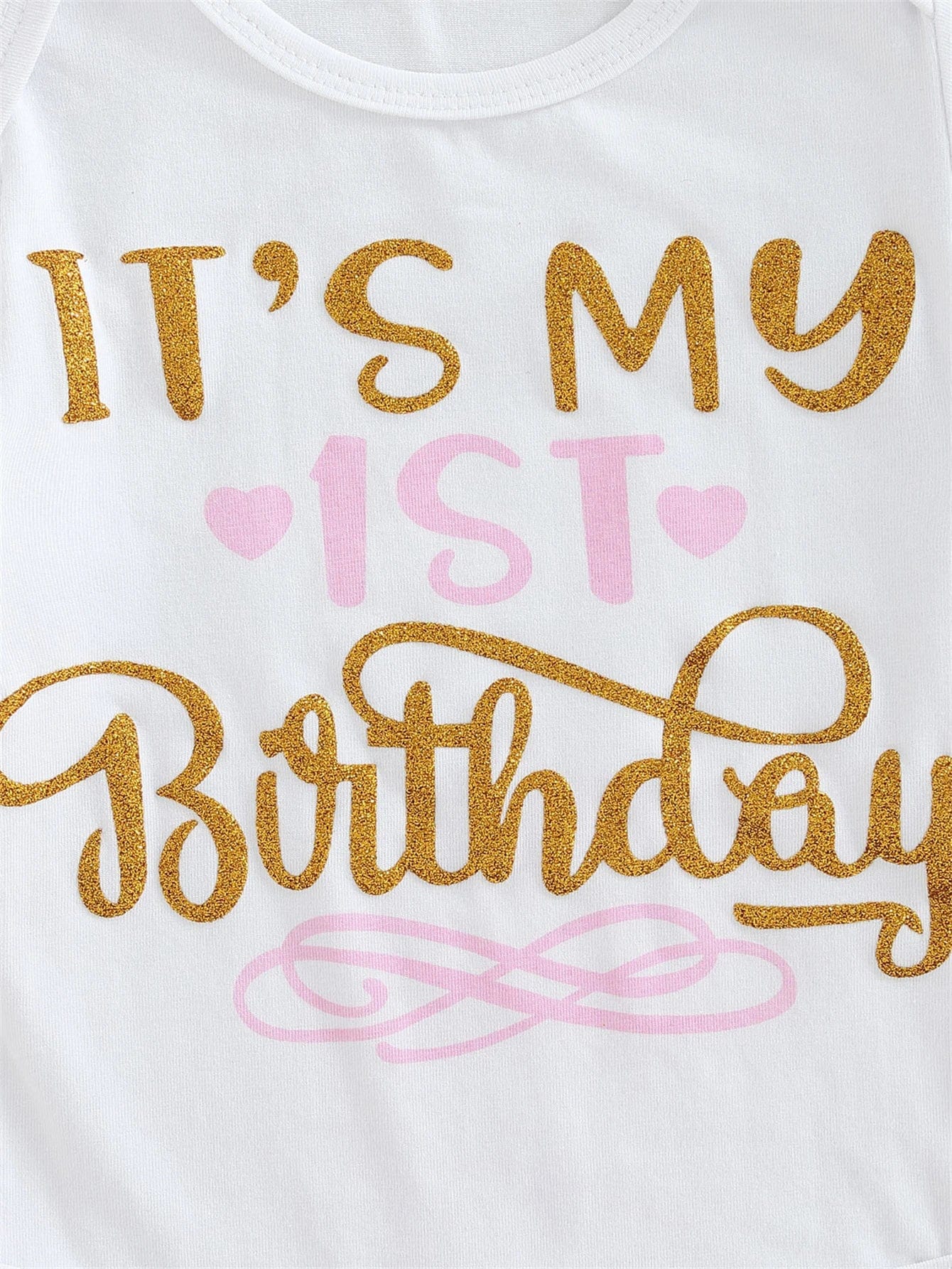 It's My 1st Birthday" Graphic Short Sleeve