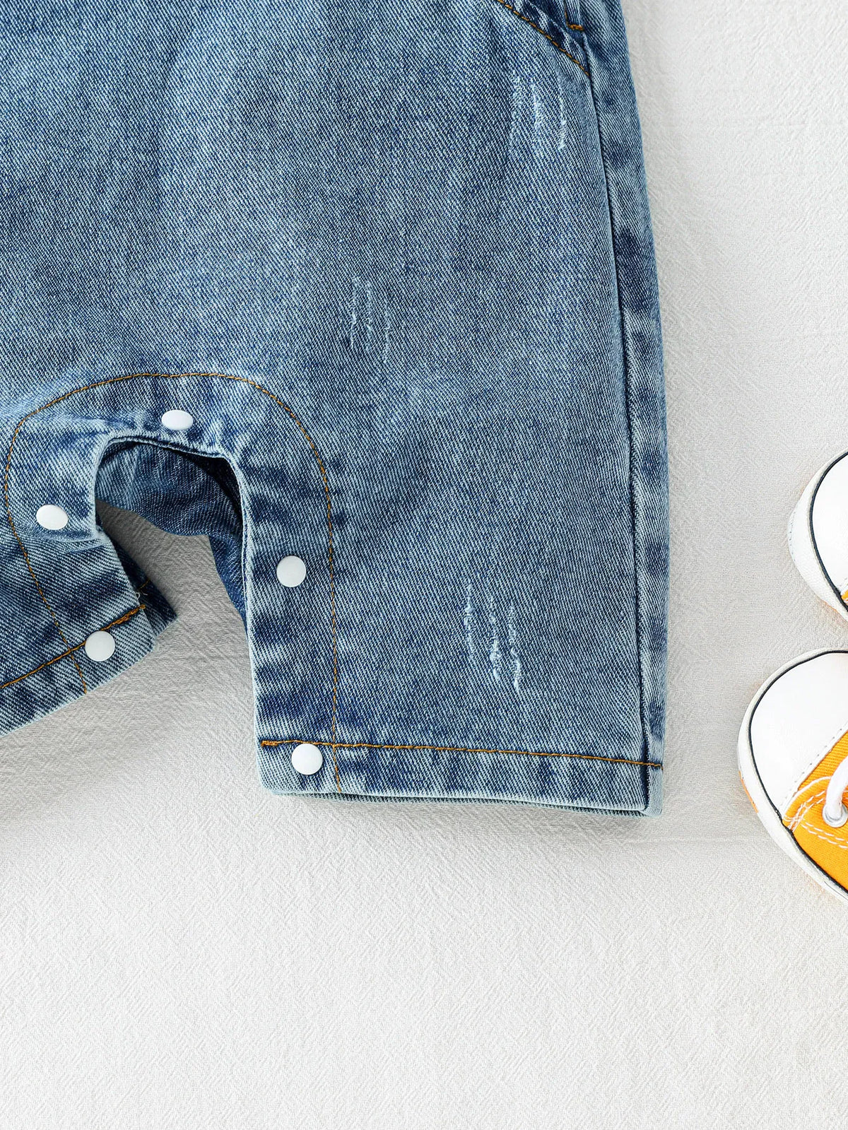 Kid Romper Denim Jumpsuit
