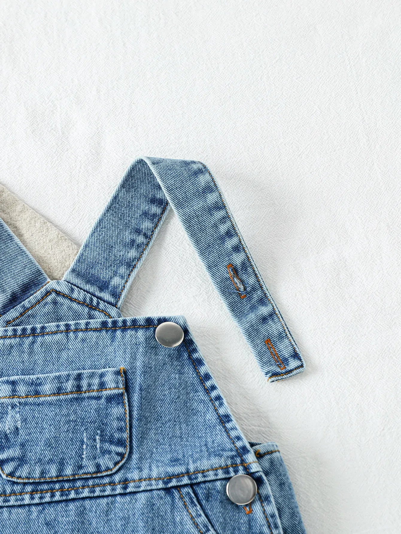 Kid Romper Denim Jumpsuit