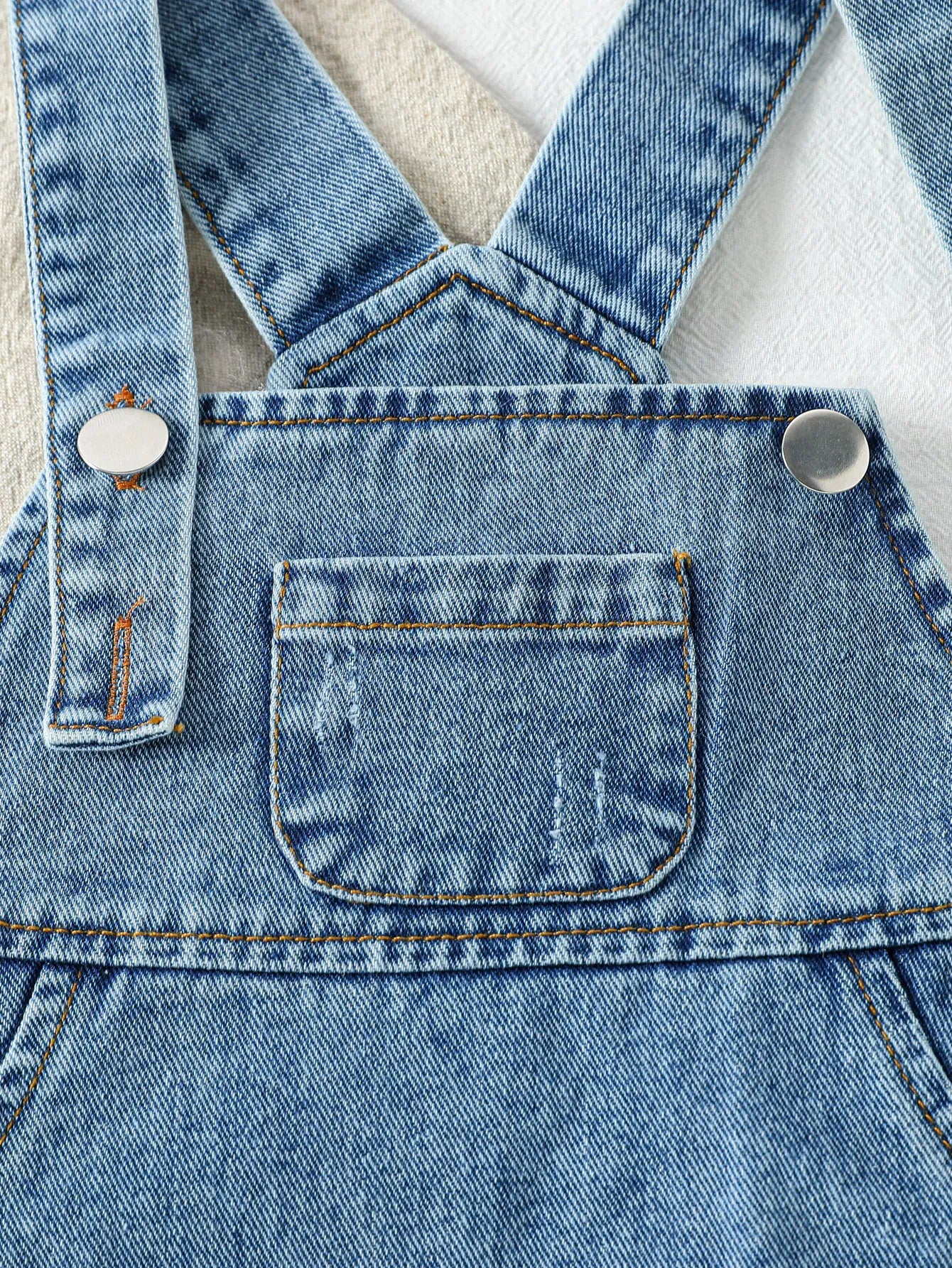 Kid Romper Denim Jumpsuit