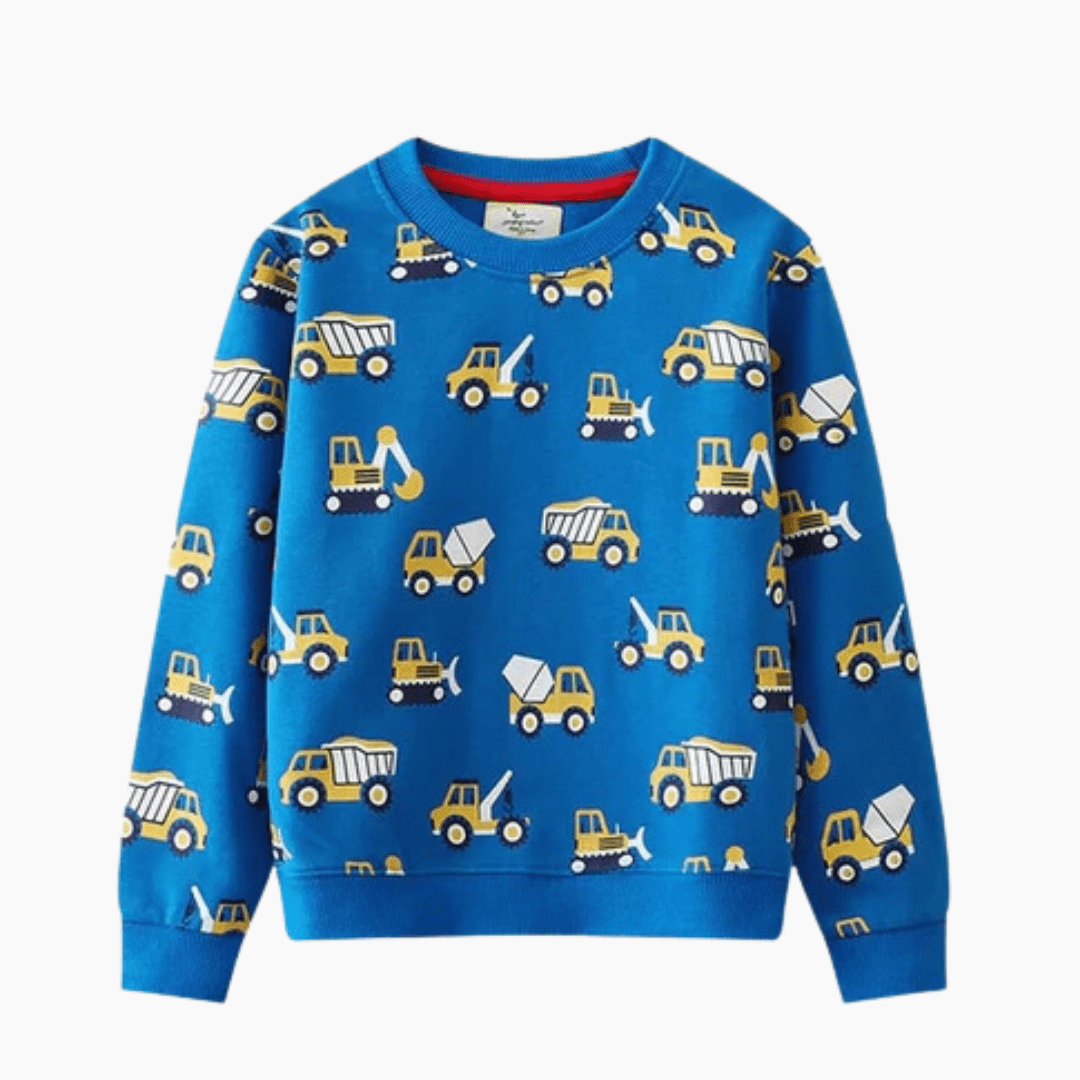 Kids Cartoon Print Sweatshirt