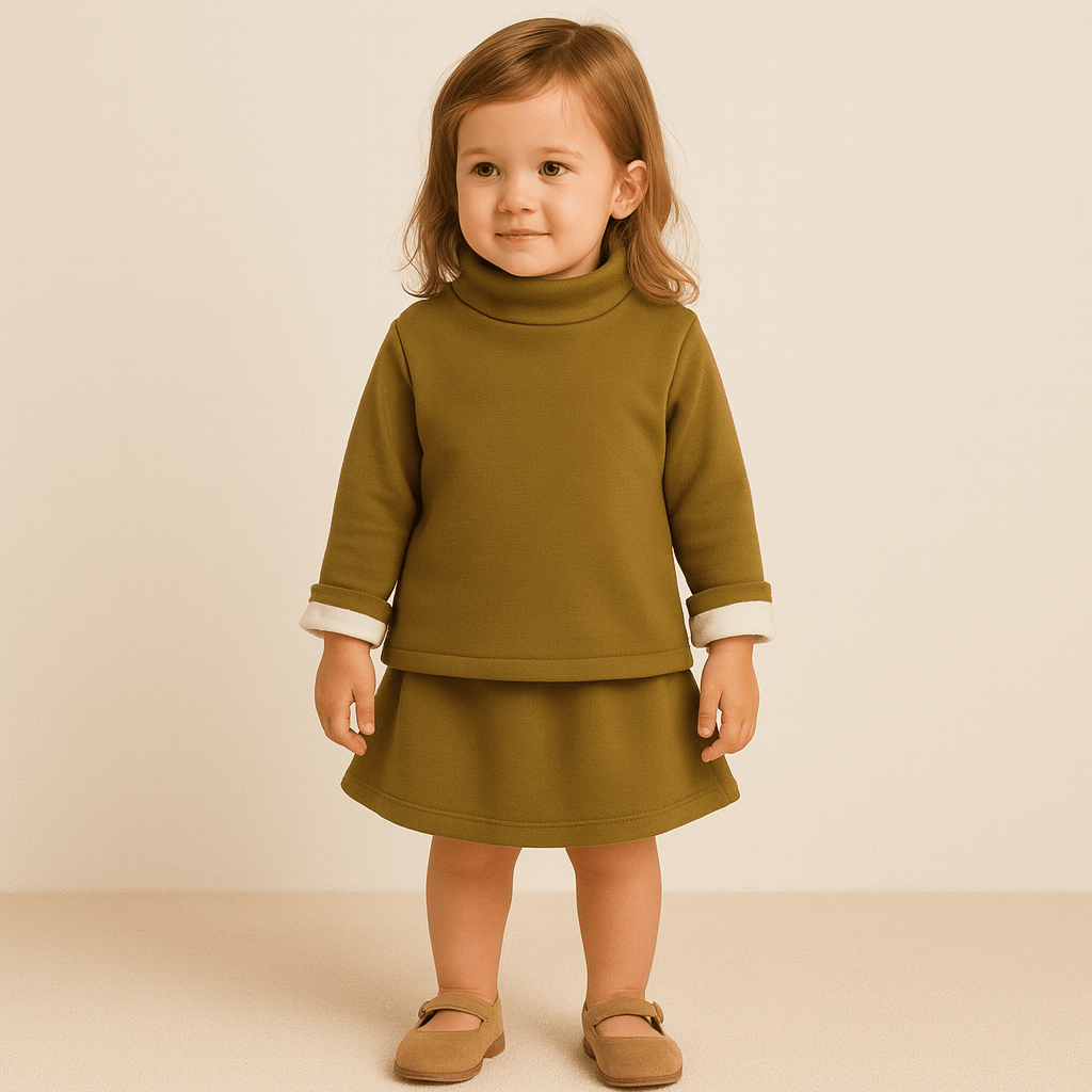 Kids' Cozy Turtleneck Long Sleeve Tee