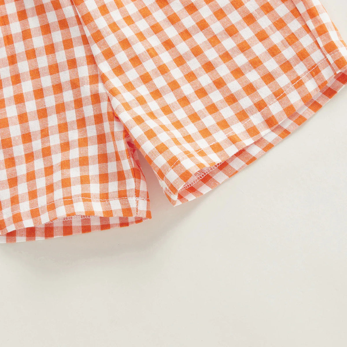 Kids' Easter Bunny Print T-Shirt & Plaid Shorts Set