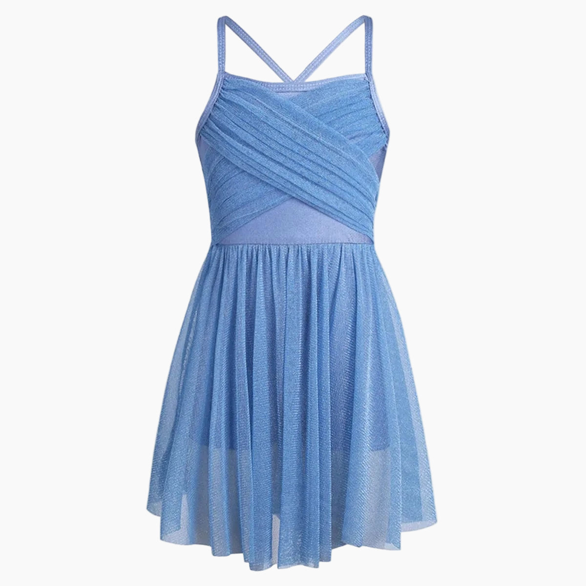 Kids Girls Glittery Mesh Lyrical Dance