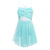 Mint Green / 4 Kids Girls Glittery Mesh Lyrical Dance