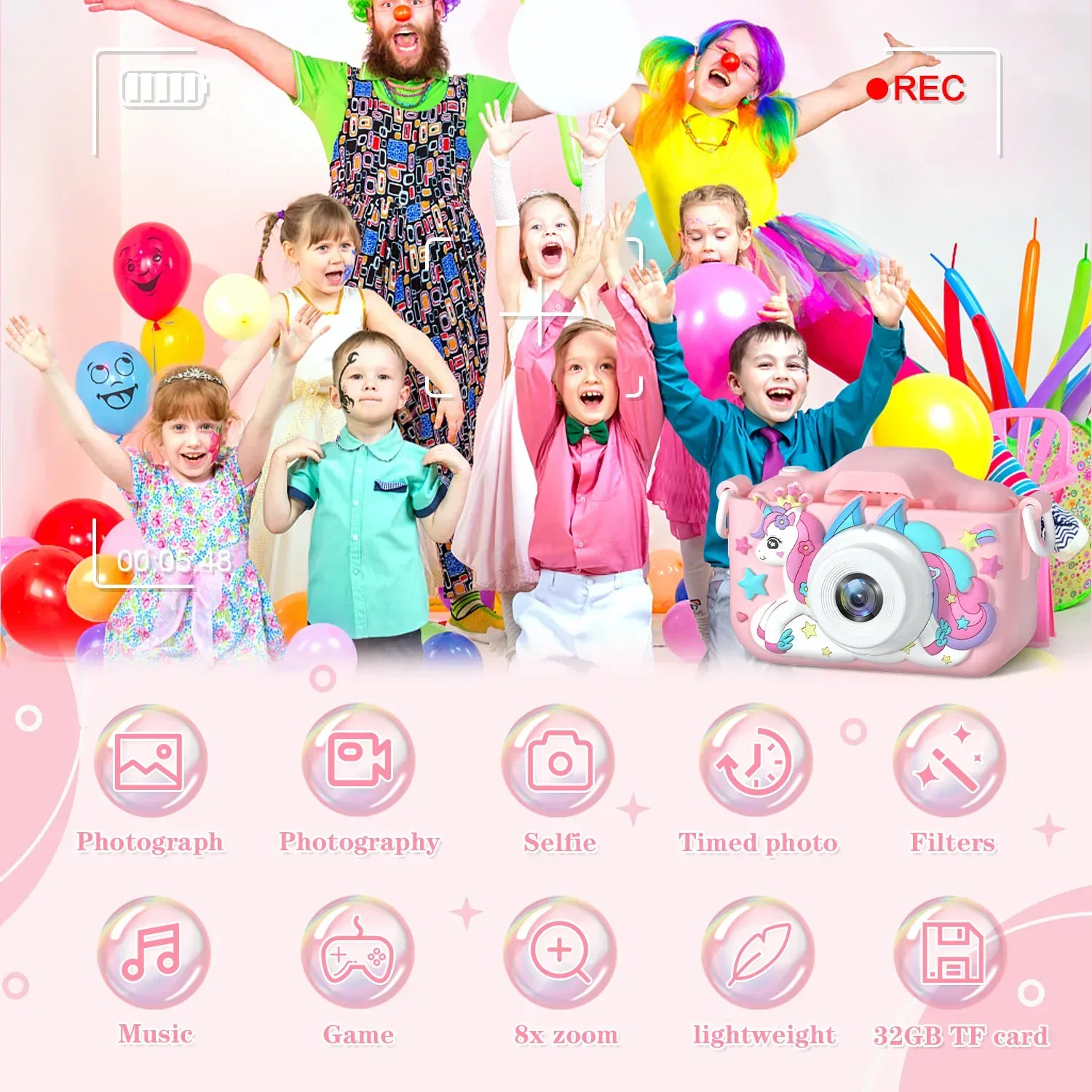 Kids HD Camera with 1080P Video