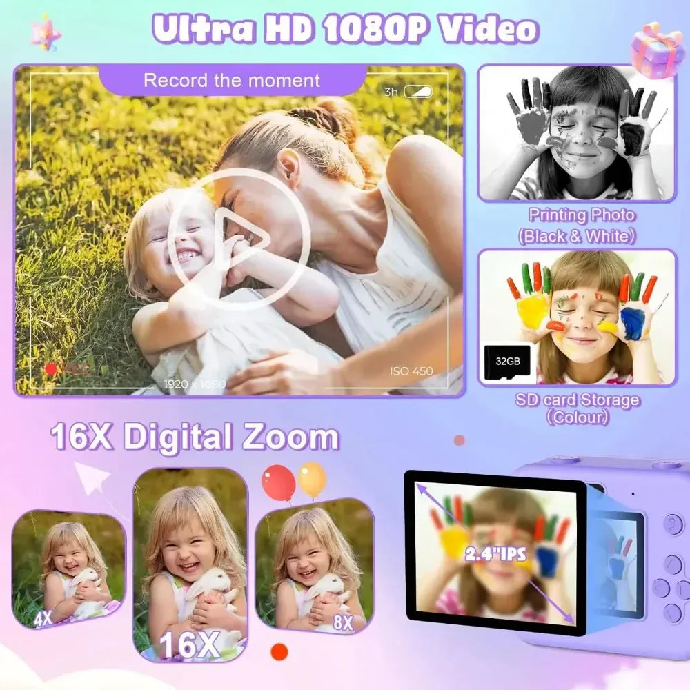 Kids Instant Print Camera