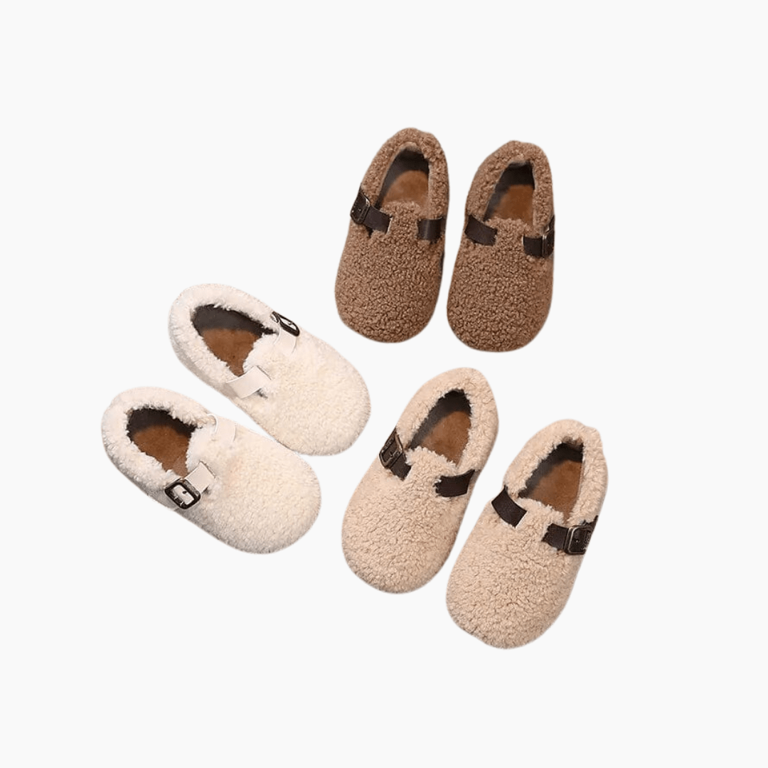 Shoes Kids Thick Warm Plush Fur Shoes