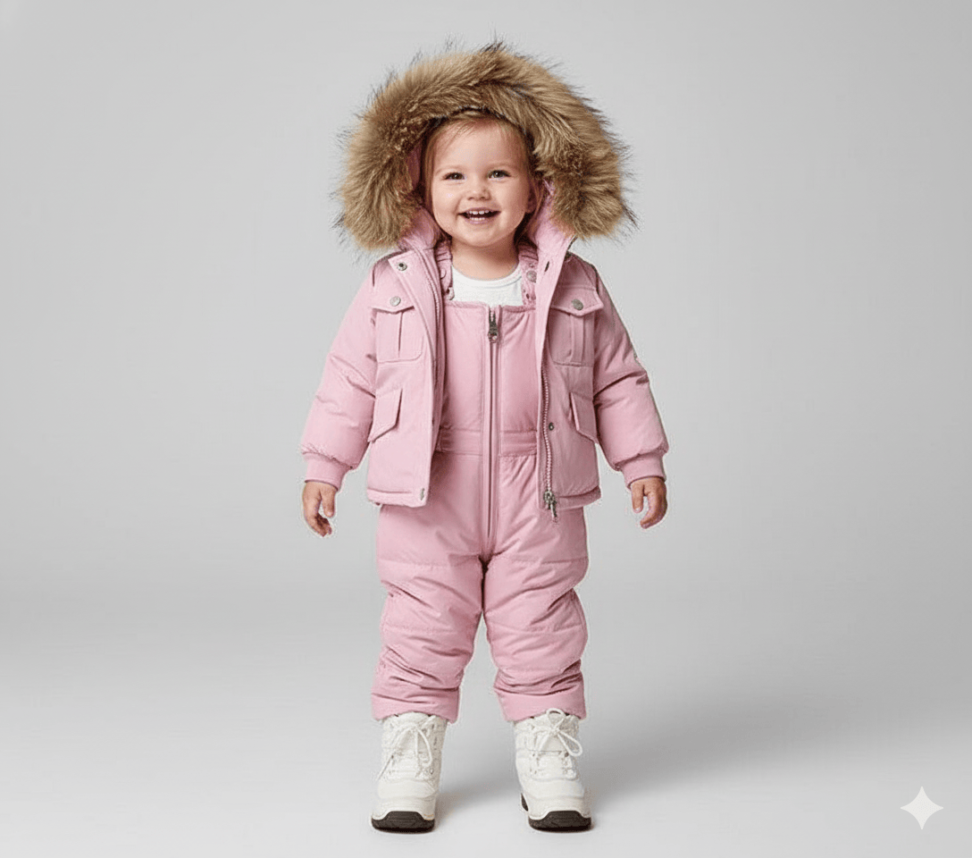 Girl's Clothing Kids Winter Jumpsuit Set