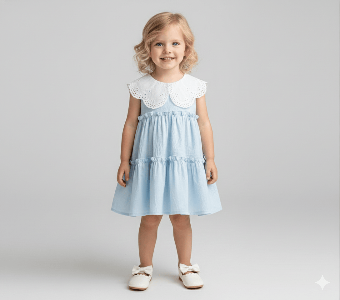 Lace Bodice Tiered Summer Dress