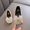 Gold / 21(Insole 13.7CM) Lace Bow Princess Shoes